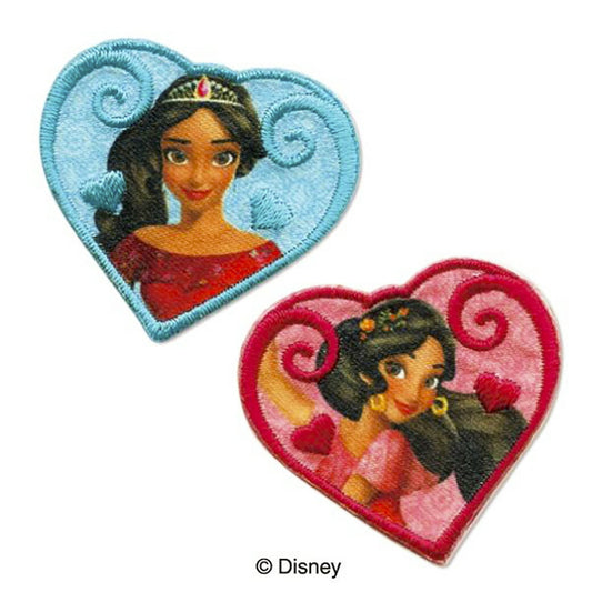 ワッペン【 ディズニー アバローのプリンセス エレナ 】アイロンワッペン 接着 ディズニープリンセス ディズニーアニメ マスク ワンポイント 手芸用品 手作り 女の子 目印 入園 入学 アップリケ ワンポイント ゼッケン スモッグ 幼稚園 保育園 Textile World TOA