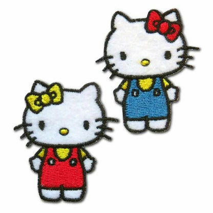 ワッペン【 サンリオ ハローキティ BC17 】 アイロンワッペン サンリオキャラクター ハローキティ キティちゃん ハローキティちゃん アイロン接着 シール サンリオワッペン パイオニア マスク ワンポイント 女の子 かわいい 入園 入学 新学期準備 Textile World TOA