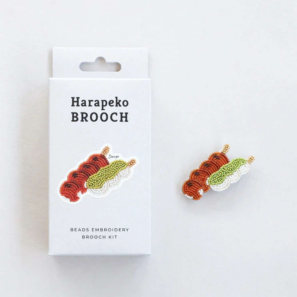 【 MIYUKI はらぺこブローチ だんご 】 刺しゅうキット ブローチ ビーズ刺繍