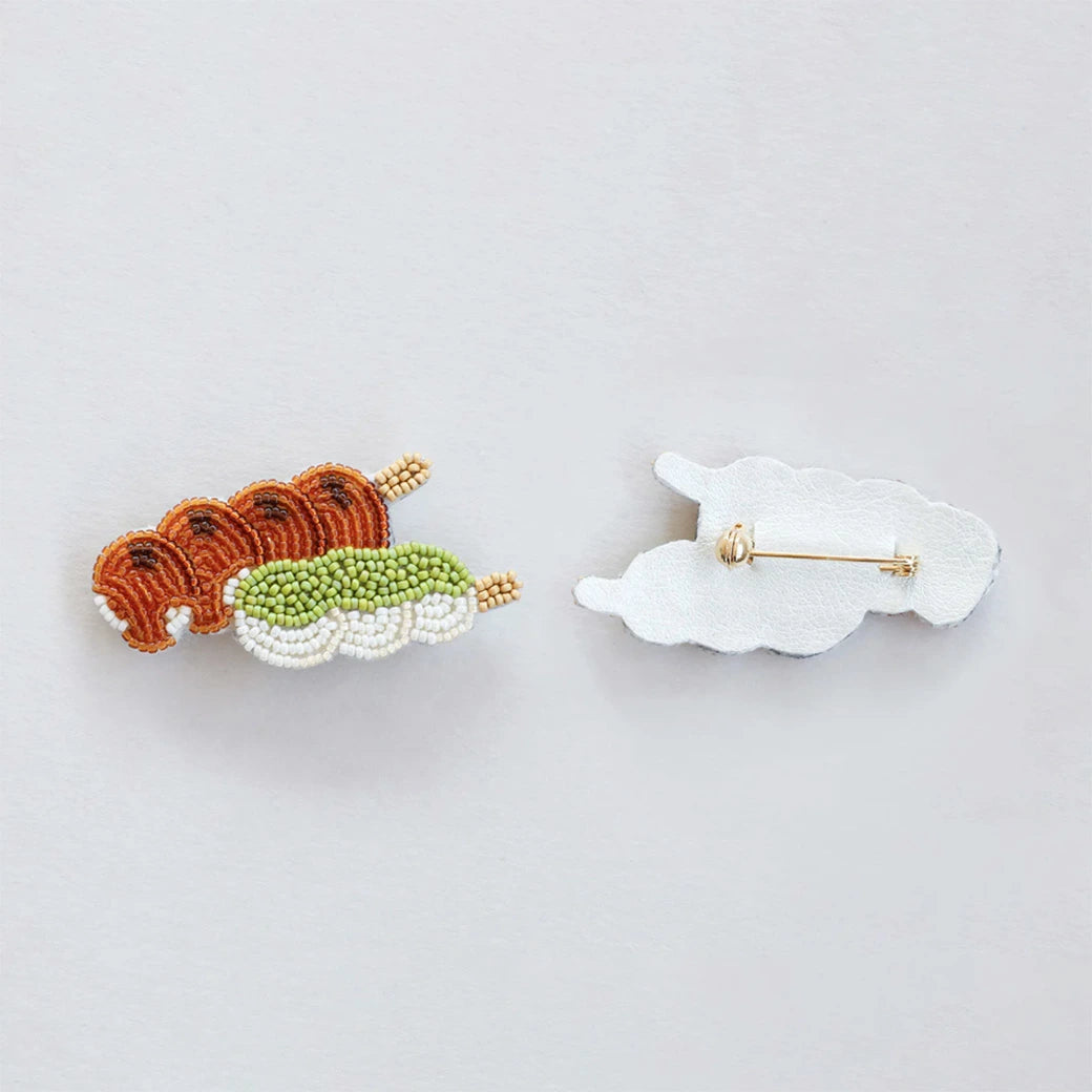 【 MIYUKI はらぺこブローチ だんご 】 刺しゅうキット ブローチ ビーズ刺繍