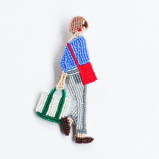 【 MIYUKI おでかけブローチ おとまり 】 刺しゅうキット ブローチ ビーズ刺繍