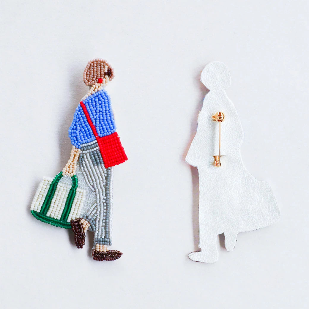 【 MIYUKI おでかけブローチ おとまり 】 刺しゅうキット ブローチ ビーズ刺繍