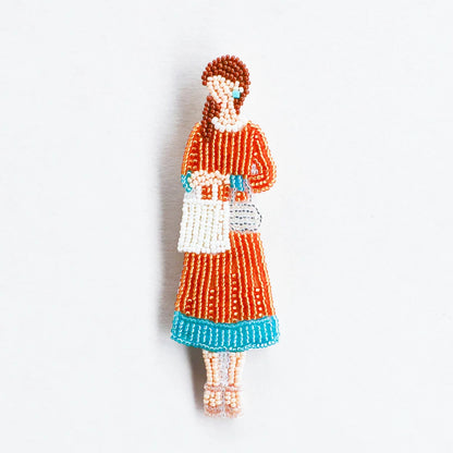 【 MIYUKI おでかけブローチ およばれ 】 刺しゅうキット ブローチ ビーズ刺繍