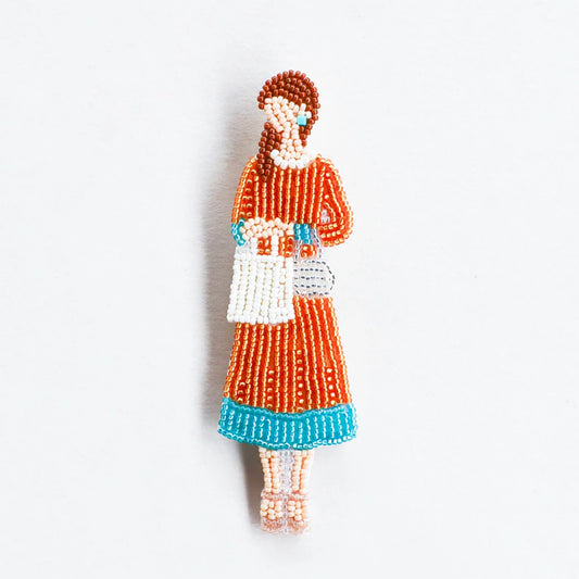 【 MIYUKI おでかけブローチ およばれ 】 刺しゅうキット ブローチ ビーズ刺繍