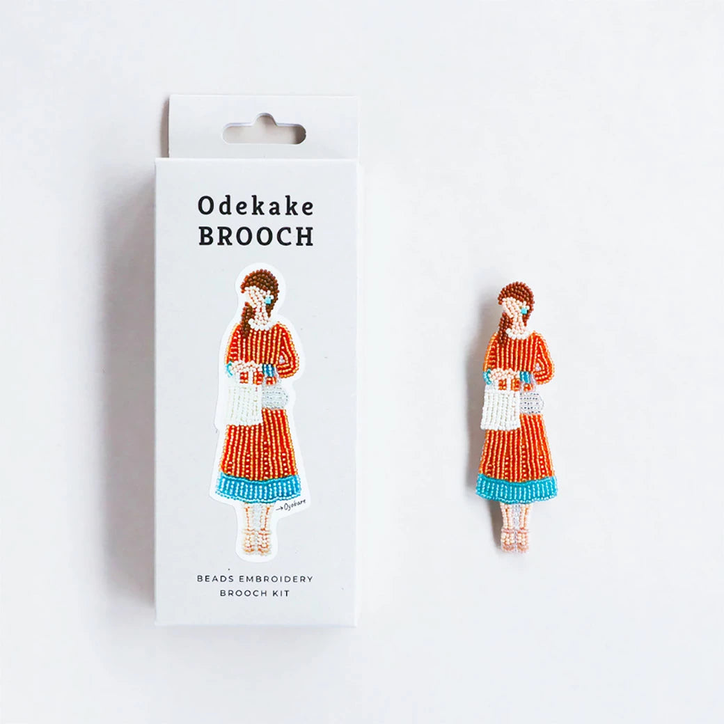【 MIYUKI おでかけブローチ およばれ 】 刺しゅうキット ブローチ ビーズ刺繍
