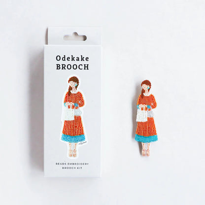 【 MIYUKI おでかけブローチ およばれ 】 刺しゅうキット ブローチ ビーズ刺繍