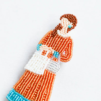 【 MIYUKI おでかけブローチ およばれ 】 刺しゅうキット ブローチ ビーズ刺繍