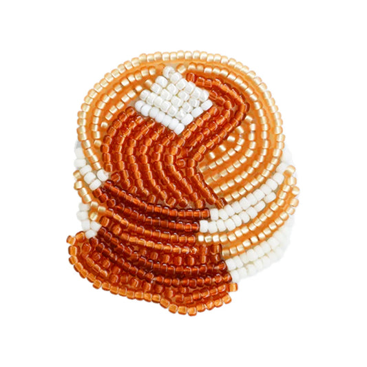 【 MIYUKI はらぺこブローチ パンケーキ 】 刺しゅうキット ブローチ ビーズ刺繍