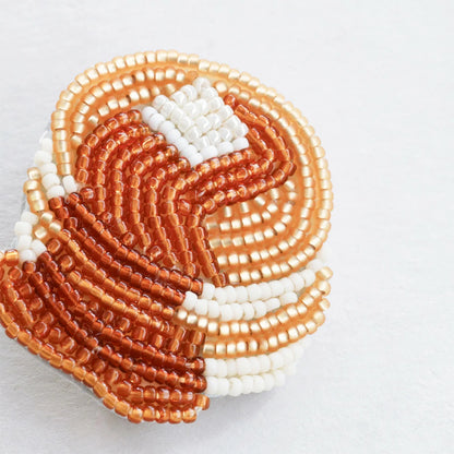 【 MIYUKI はらぺこブローチ パンケーキ 】 刺しゅうキット ブローチ ビーズ刺繍