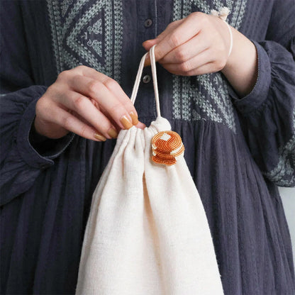 【 MIYUKI はらぺこブローチ パンケーキ 】 刺しゅうキット ブローチ ビーズ刺繍