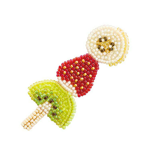 【 MIYUKI はらぺこブローチ フルーツ飴 】 刺しゅうキット ブローチ ビーズ刺繍 刺しゅう ビーズキット ビーズ 刺繍 おでかけ アクセサリー おでかけブローチキット はらぺこブローチキット ビーズ刺繍キット ビーズ刺繍 miyuki お出かけブローチ Textile World TOA<br>