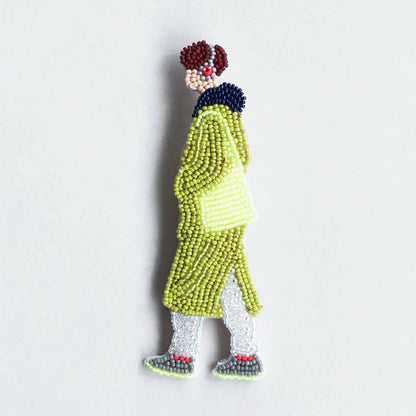 【 MIYUKI おでかけブローチ メンズキット 習い事 】 刺しゅうキット ブローチ ビーズ刺繍