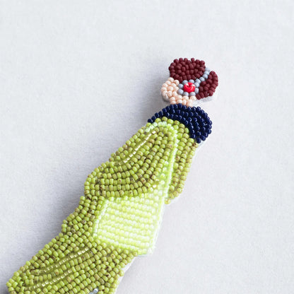 【 MIYUKI おでかけブローチ メンズキット 習い事 】 刺しゅうキット ブローチ ビーズ刺繍