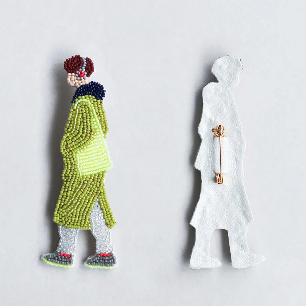 【 MIYUKI おでかけブローチ メンズキット 習い事 】 刺しゅうキット ブローチ ビーズ刺繍