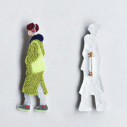 【 MIYUKI おでかけブローチ メンズキット 習い事 】 刺しゅうキット ブローチ ビーズ刺繍