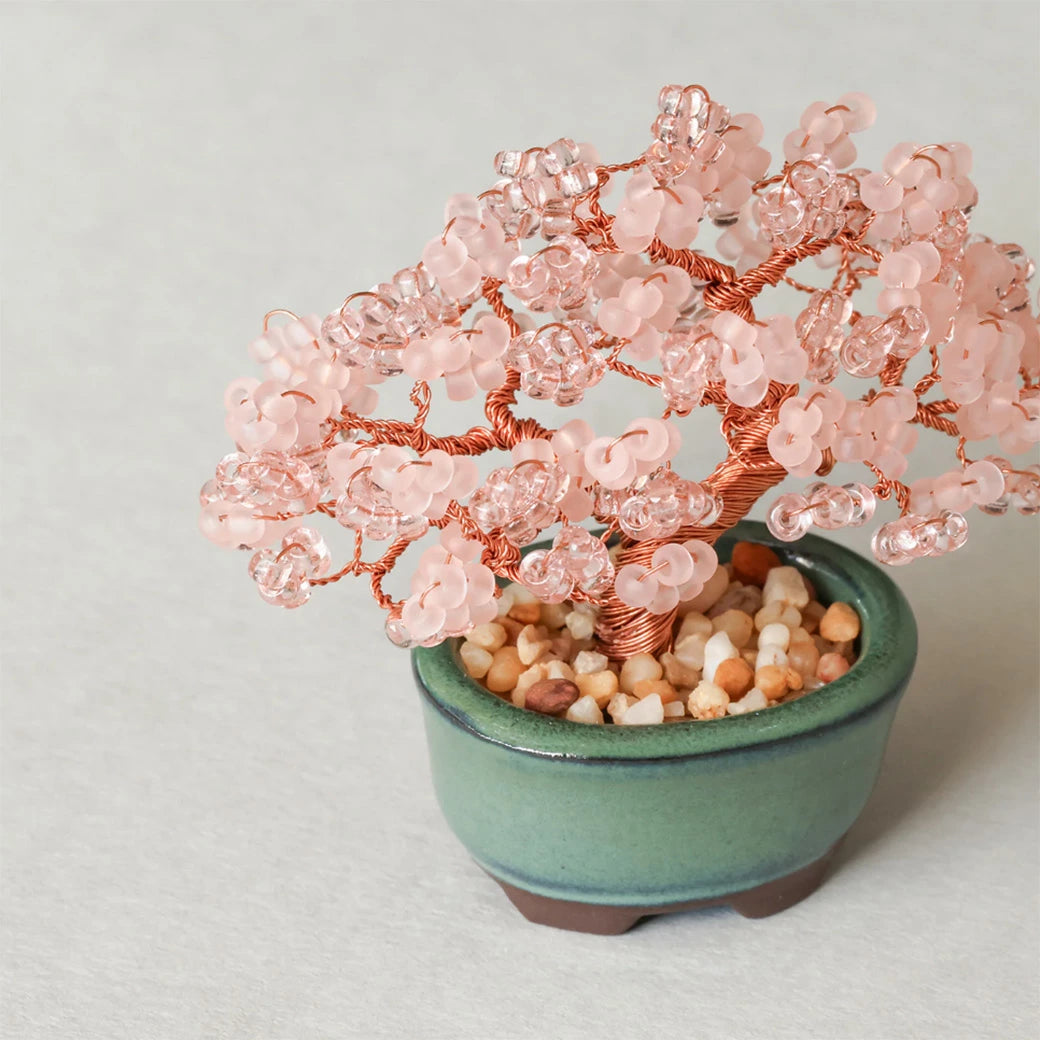 【MIYUKI ネジッテBONSAIキット 桜 】 刺しゅうキット ブローチ ビーズ刺繍 刺しゅう ビーズキット ビーズ 刺繍 盆栽