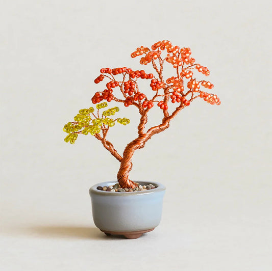 【 MIYUKI ネジッテBONSAIキット 紅葉 】 刺しゅうキット ブローチ ビーズ刺繍