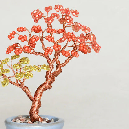 【 MIYUKI ネジッテBONSAIキット 紅葉 】 刺しゅうキット ブローチ ビーズ刺繍