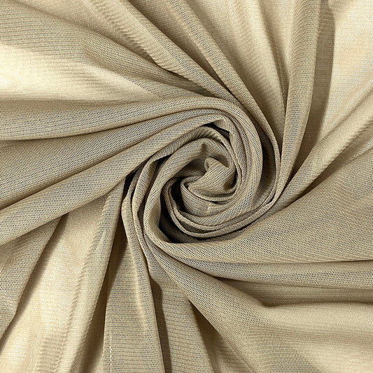 生地 【 50Dソフトチュールネット ベージュ】 チュール生地 112cm巾 無地 薄手 50デニール シアー