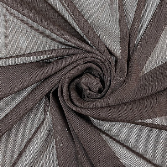 生地 【 50Dソフトチュールネット ブラウン】 チュール生地 112cm巾 無地 薄手 50デニール シアー