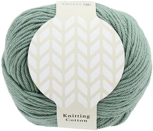 毛糸 【 DARUMA Knitting Cotton ブルーグレー 50g巻 】 ニッティングコットン ストレートヤーン糸 DARUMA 達磨 ダルマ