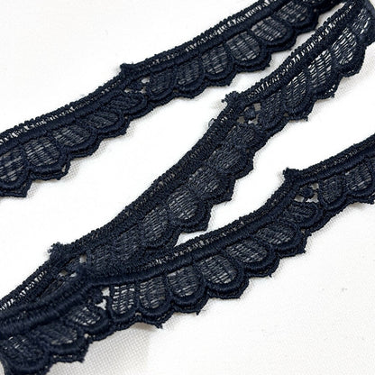 リボン【 レース ＃3 】ケミカルレース レースリボン 波型 ウェーブ 刺繍リボン レース刺繍 刺繍テープ ハンドメイド資材 可愛い 手芸用テープ リボンテープ 洋裁 ハンドメイド 手芸用 パーツ 布雑貨 副材 手芸副材 フリル Textile World TOA