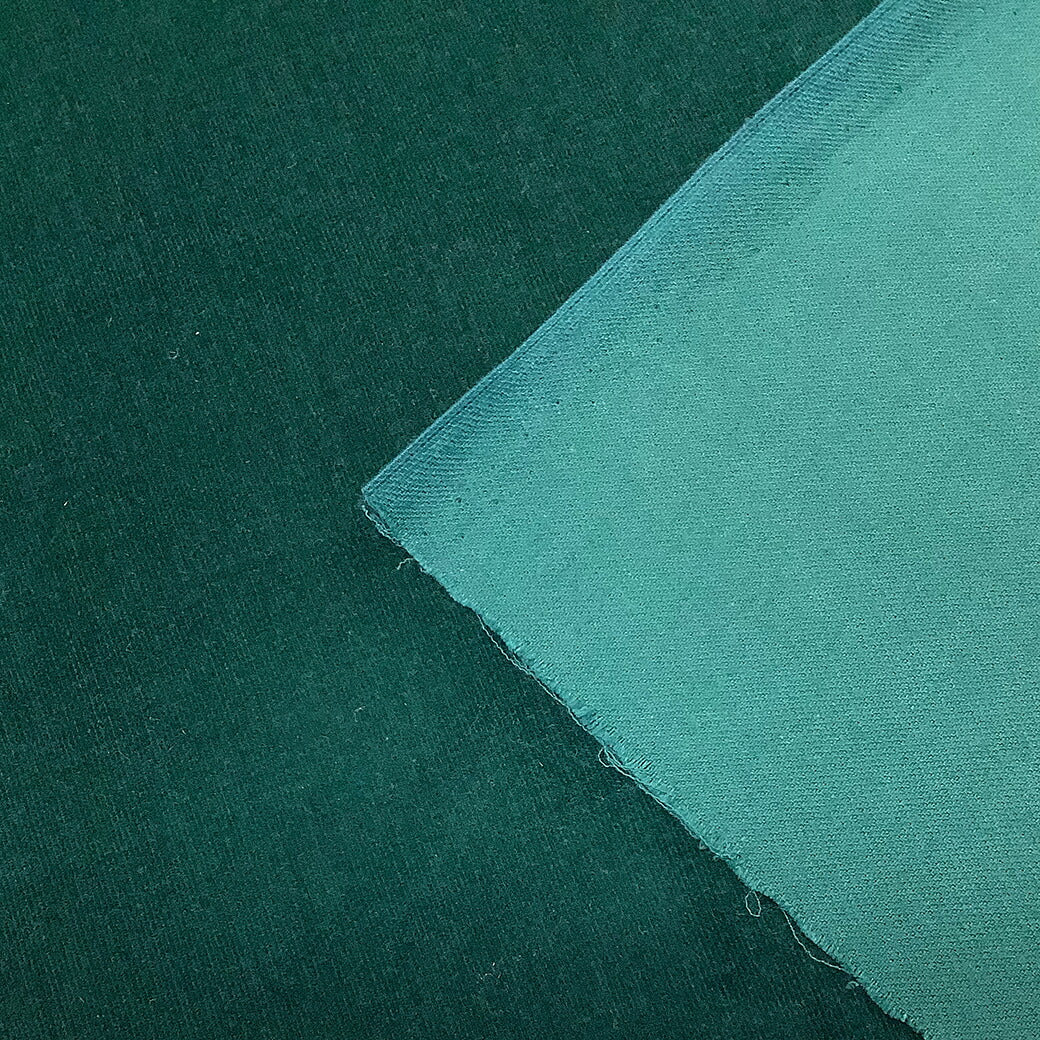 生地 【 貫八綾別珍 グリーン 】 別珍 貫八綾 巾92cm 綿100%