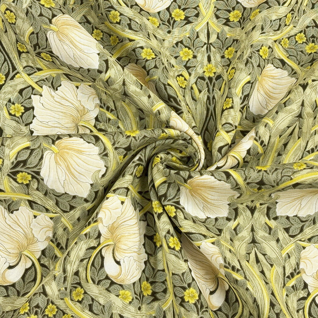 生地 【 V&A Fabric Collection ピンパネル 】 シーチング 110cm巾 コットン 綿100％ 薄手