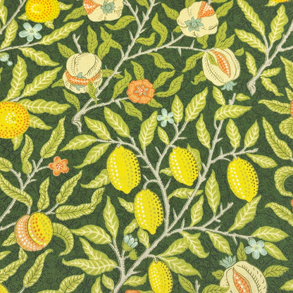 生地 【 V&A Fabric Collection フルーツ エバーグリーン 】 シーチング 110cm巾 コットン 綿100％ 薄手