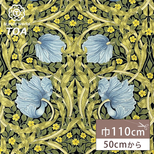 生地 【 V&A Fabric Collection ピンパネル 】 シーチング 110cm巾 コットン 綿100％ 薄手