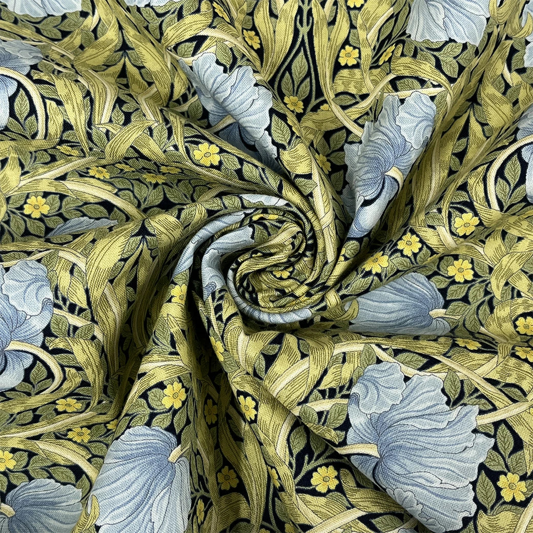 生地 【 V&A Fabric Collection ピンパネル 】 シーチング 110cm巾 コットン 綿100％ 薄手