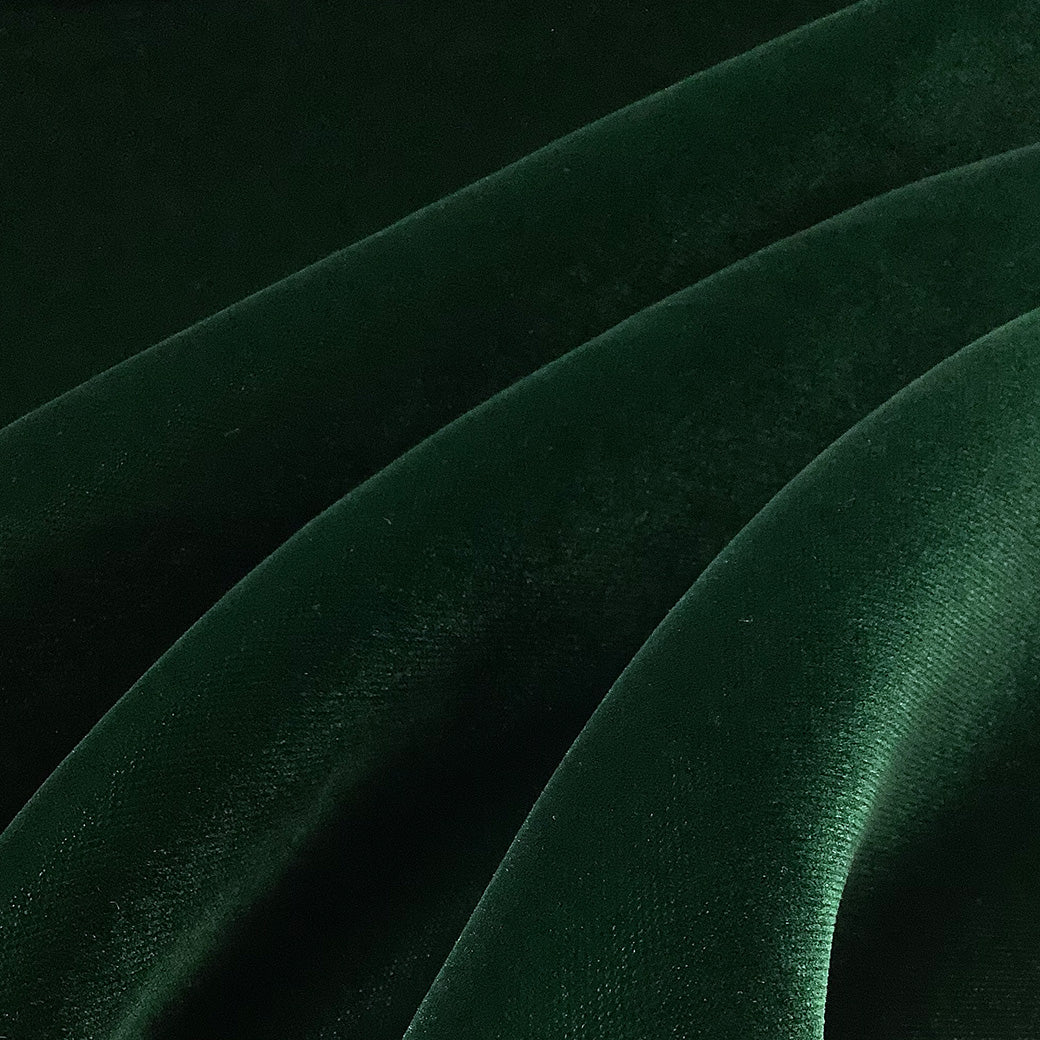生地 【 アゲハラベルベット グリーン 】 ベルベット  巾110cm 生地表/レーヨン100％　裏/キュプラ100％