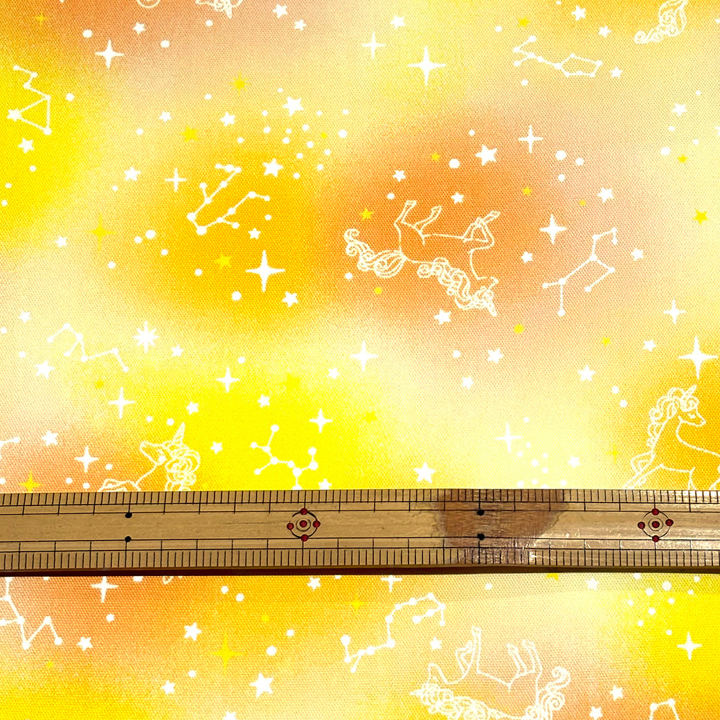 ユニコーン柄オックス生地