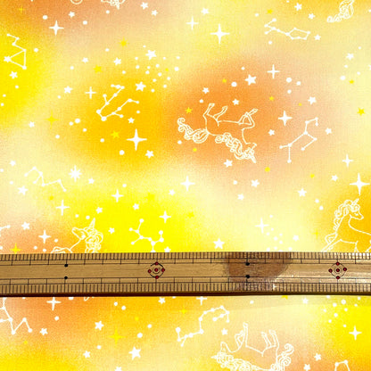 ユニコーン柄オックス生地