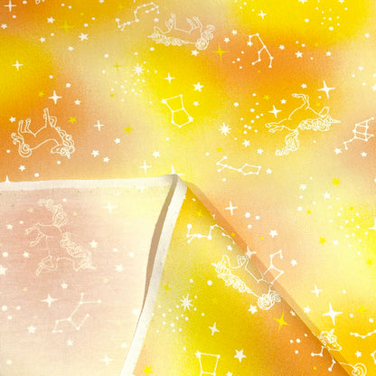 ユニコーン柄オックス生地