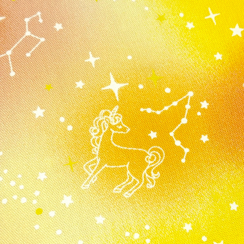 ユニコーン柄オックス生地