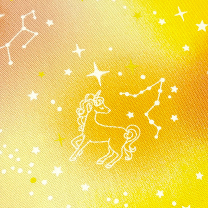 ユニコーン柄オックス生地