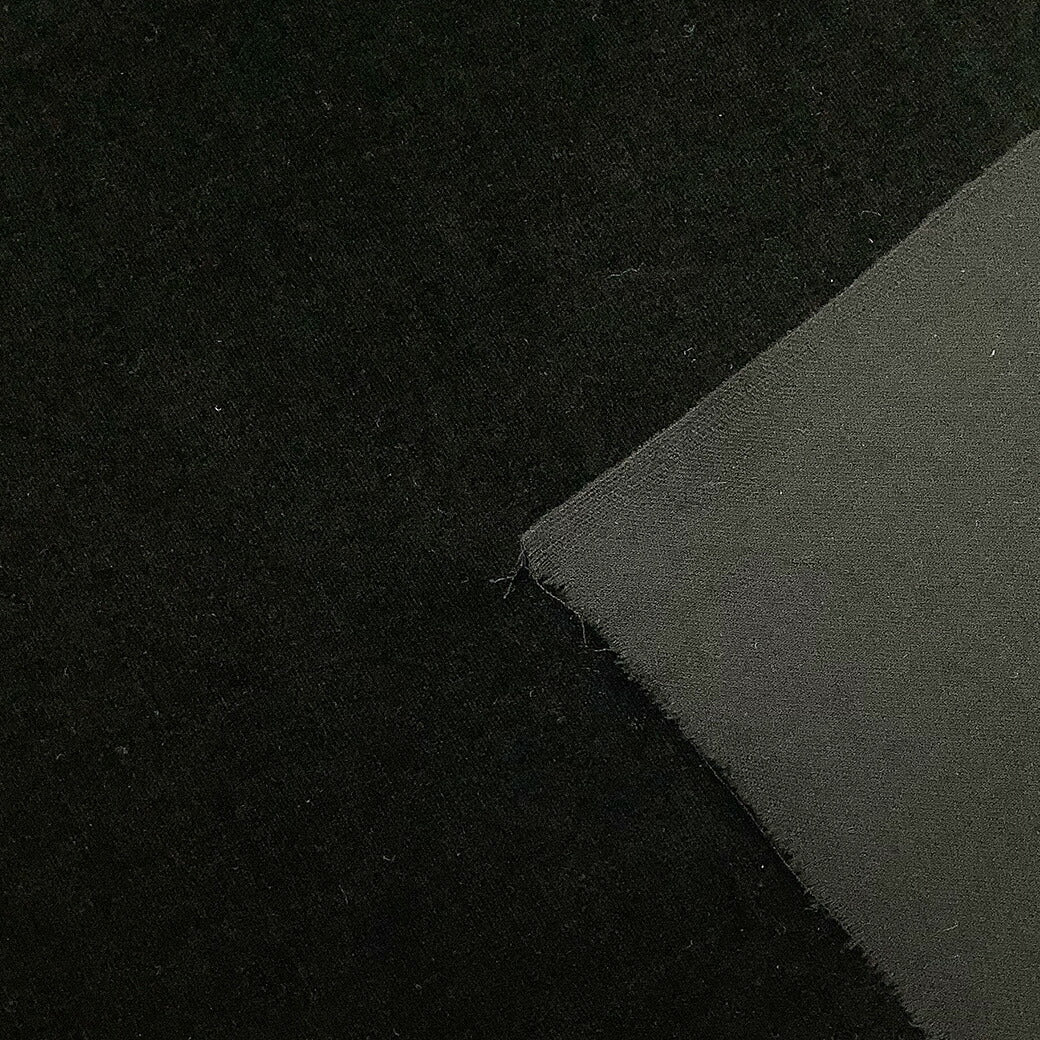 生地 【 貫八綾別珍 黒 】 別珍 貫八綾 巾92cm ベッチン 綿100