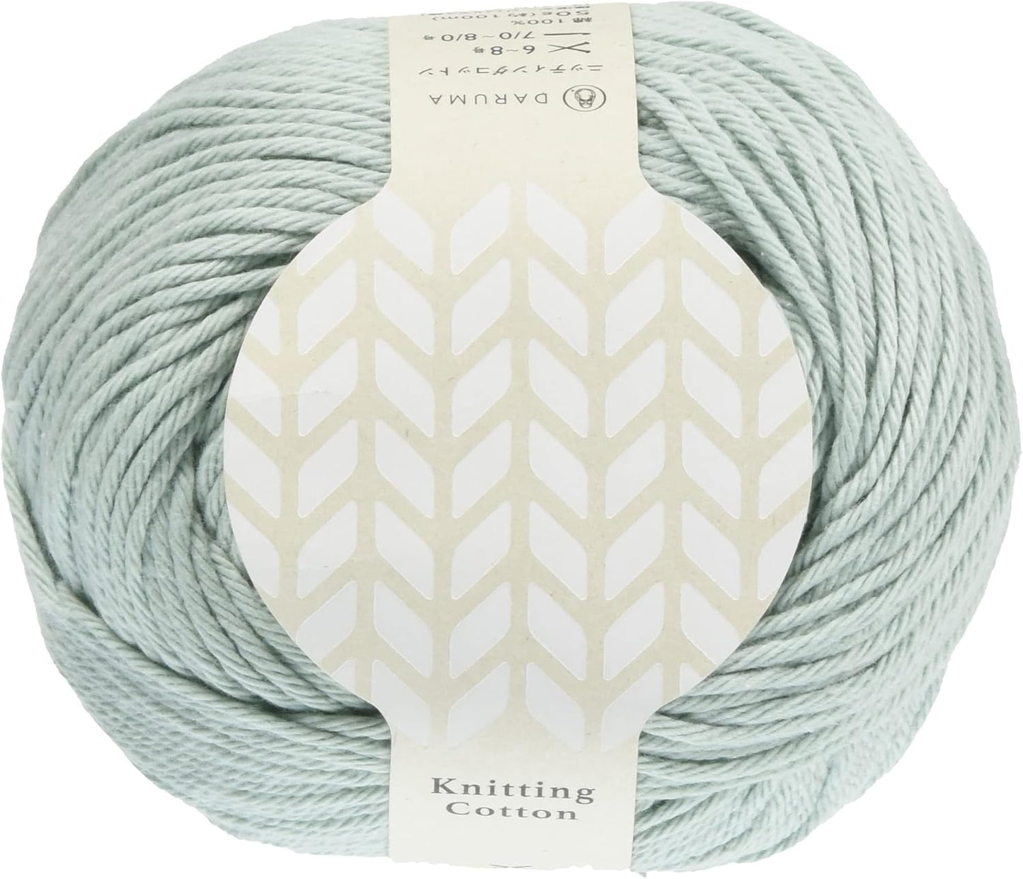 毛糸 【 DARUMA Knitting Cotton ミント 50g巻 】 ニッティングコットン ストレートヤーン糸 DARUMA 達磨 ダルマ