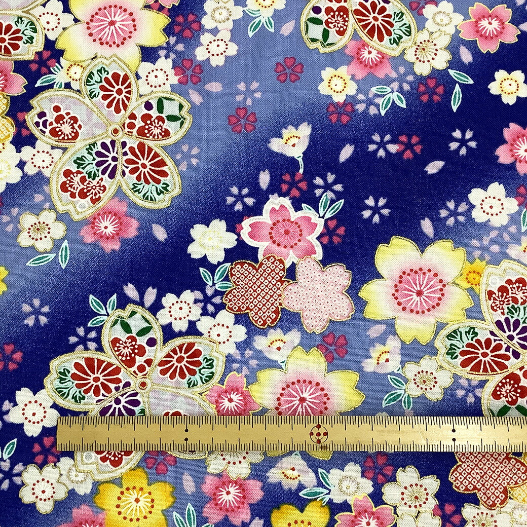 生地 【 和柄 桜 4色 】 さくら サクラ柄　巾112cm　綿100％