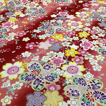 生地 【 和柄 桜 4色 】 さくら サクラ柄　巾112cm　綿100％