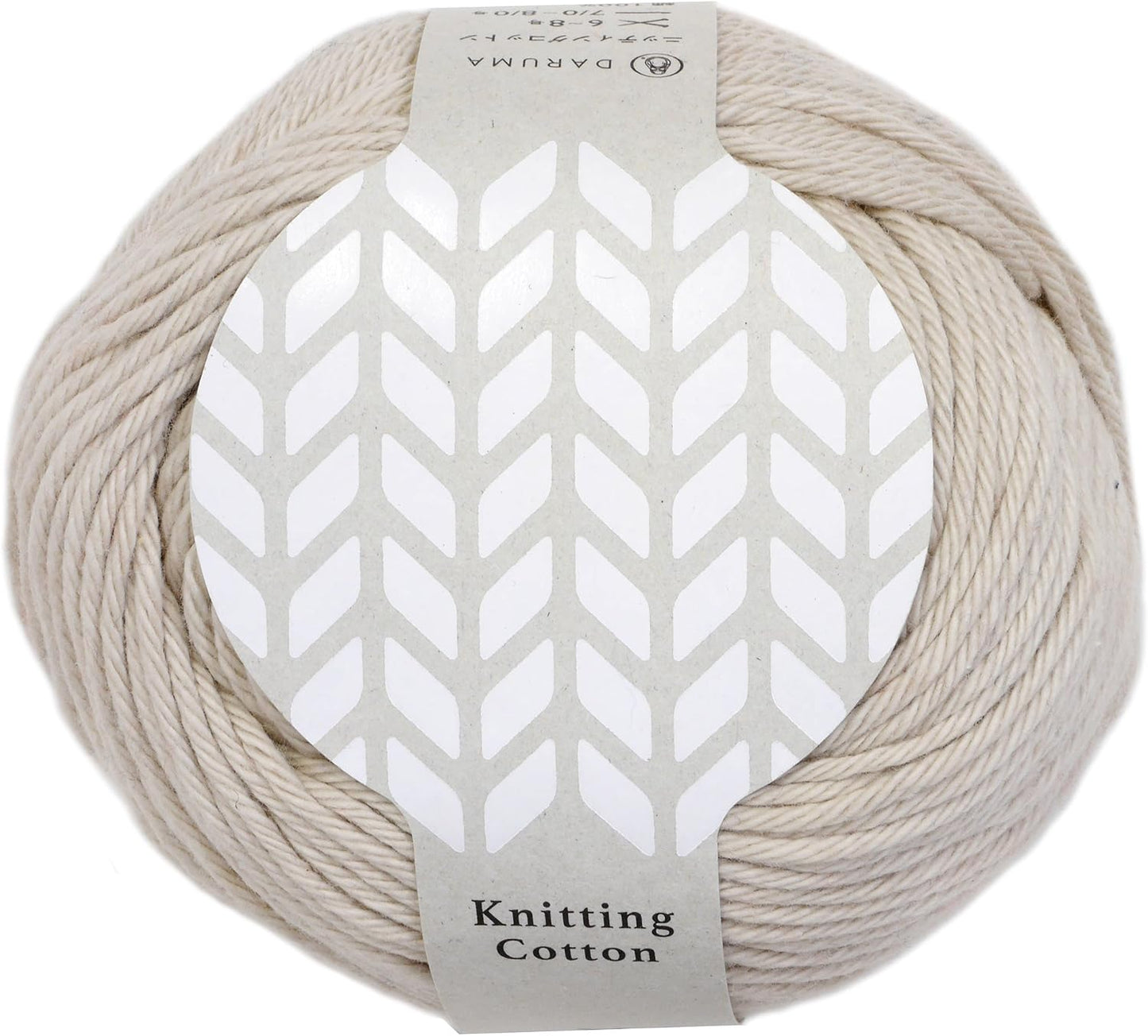 毛糸 【 DARUMA Knitting Cotton ベージュ 50g巻 】 ニッティングコットン ストレートヤーン糸 DARUMA 達磨 ダルマ