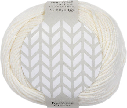 毛糸 【 DARUMA Knitting Cotton きなり 50g巻 】 ニッティングコットン ストレートヤーン糸 DARUMA 達磨 ダルマ