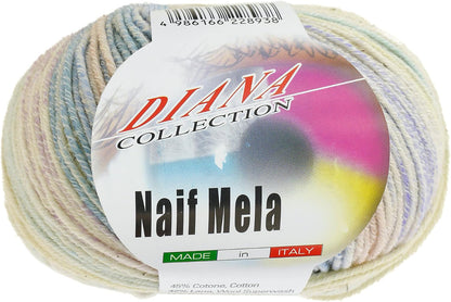毛糸 【 NASKA ナイフメーラ #655パープルmix 50g 】 秋冬毛糸 毛糸 ナイフメーラ NAIFMELA