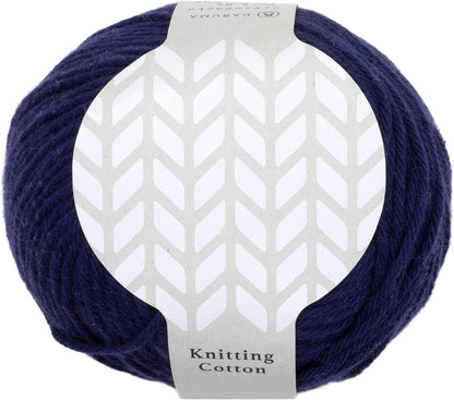 毛糸 【 DARUMA Knitting Cotton ネイビー 50g巻 】 ニッティングコットン ストレートヤーン糸 DARUMA 達磨 ダルマ