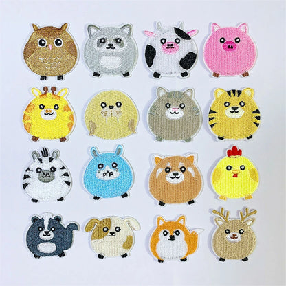 ワッペン【 アニマルワッペン #8 鹿 】 アイロンワッペン アイロン刺繍 アップリケ アイロン接着