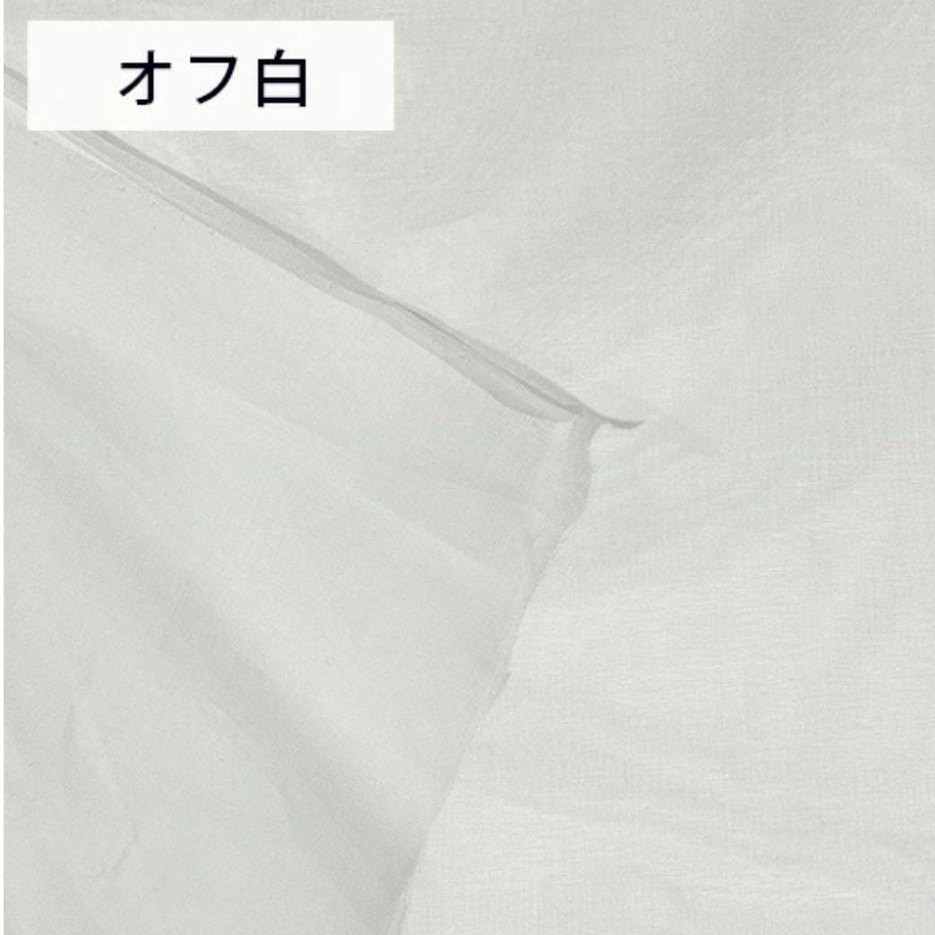生地 【 ベルオーガンジー オフ白 】 オーガンジー 92cm巾 オーガンジー生地 透け感 ディスプレイ用布 展示会用装飾布 撮影用背景布