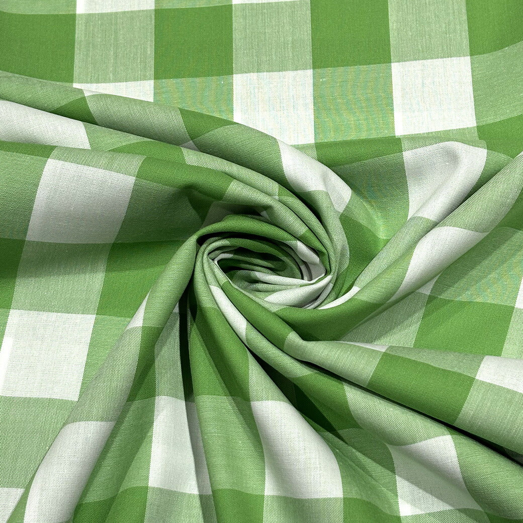 生地 【 ギンガムチェック 大 7色 】 チェック柄 ギンガムチェック 大