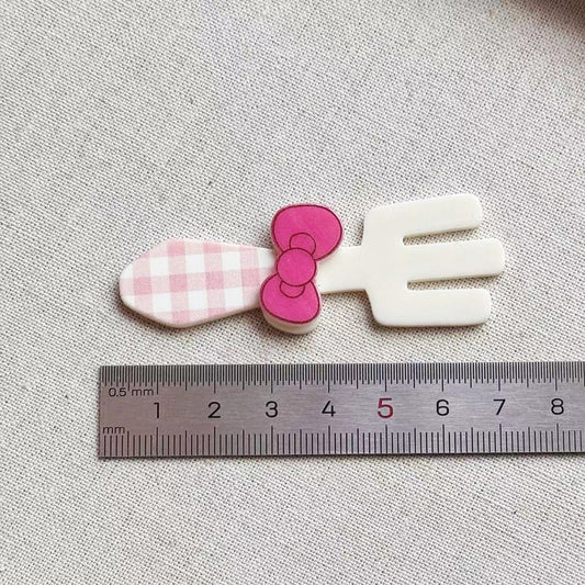 【 カトラリーデコパーツ フォーク 】 デコ パーツ 食器 フォーク ナイフ スプーン かわいい センターパーツ