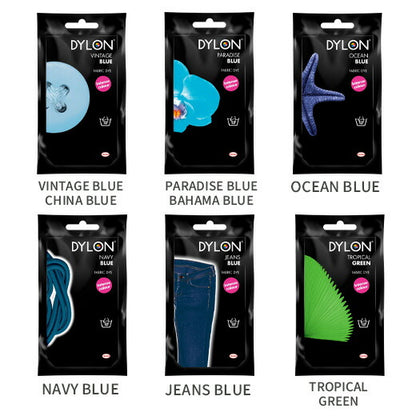 【 ダイロン プレミアムダイ 50g 全16色 】 家庭用染料 ダイロンプレミアムダイ DYLON PREMIUM DYE 染料 英国製 中温染め 鮮やか 粉末 染め粉 布用 衣類 スニーカー ストール 自由研究 ダイタイ染め マーブル染め レース染め DIY ハンドメイド 手芸 手作り Textile World TOA